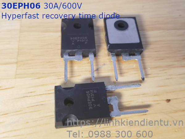 30EPH06 30A/600V Hyperfast recovery time diode