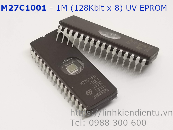 M27C1001 - 1 Mbit (128 Kbit x 8) UV EPROM and OTP EPROM