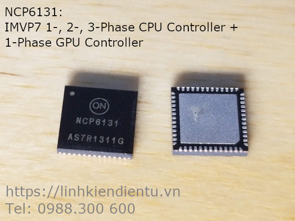 NCP6131: IMVP7 1-, 2-, 3-Phase CPU Controller + 1-Phase GPU Controller