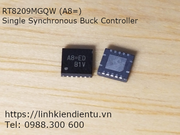 RT8209 RT8209MGQW, A8=ED: Single Synchronous Buck Controller