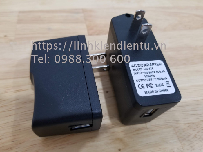 Nguồn 5V-3A, ngõ ra USB, dùng cho máy tính nhúng