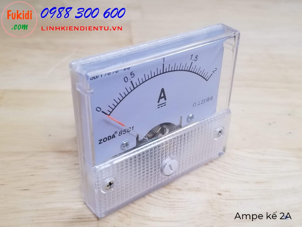 Ampe kế DC 2A 85C1 đo dòng điện DC từ 0 đến 2A