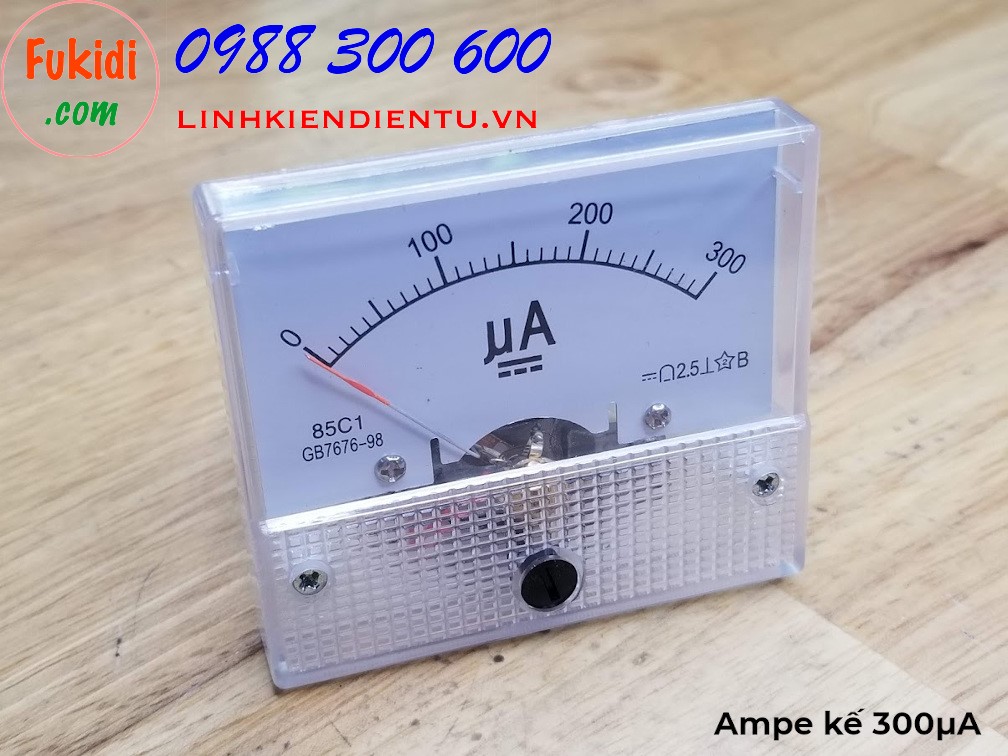 Ampe kế DC 300uA 85C1 đo dòng điện DC từ 0 đến 300µA / 300uA