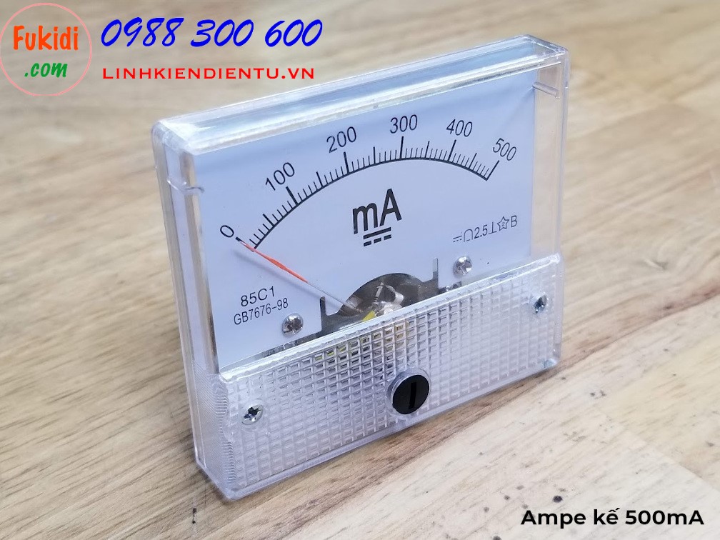Ampe kế DC 500mA 85C1 đo dòng DC từ 0 đến 500mA - 85C1.500MA