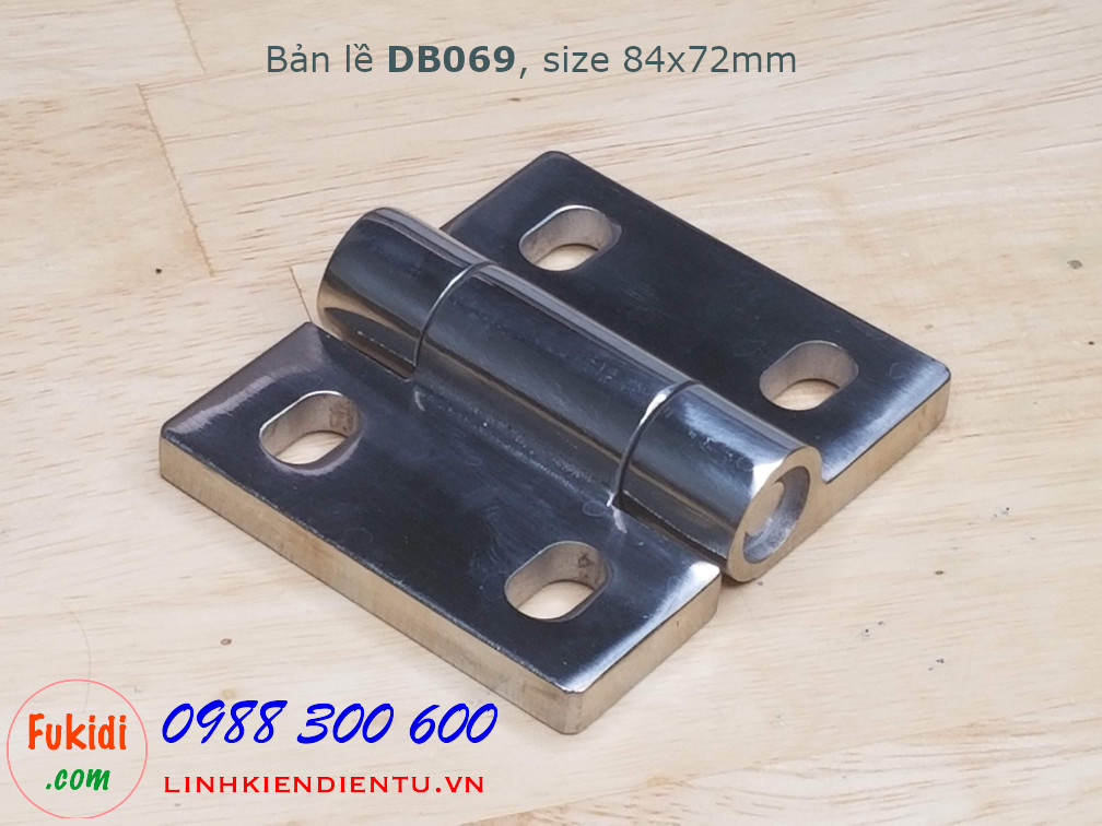 Bản lề inox 304 size 84x72mm dày 8mm - DB069