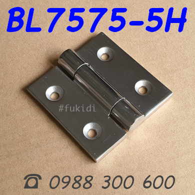 Bản lề tủ điện inox 304, KT 75x75x6mm - BL7575-6H