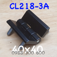 Bản lề hợp kim kẽm CL218-3A, 40x40, dày 5mm gắn sẵn đinh ốc 5mm dài 12mm màu đen CL218-3AB