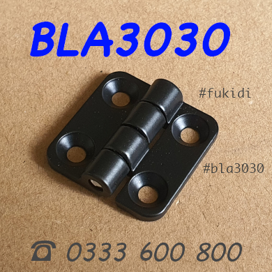 Bản lề hợp kim kẽm KT 30x30 dày 3mm màu đen - BLA3030-3B