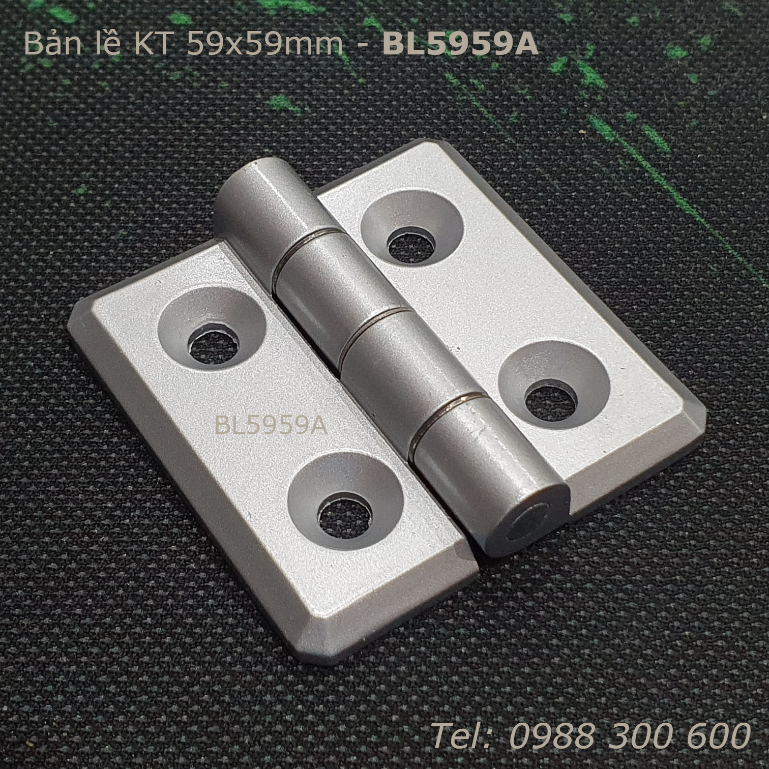 Bản lề hợp kim kẽm KT 59x59, dày 5mm - BL5959A