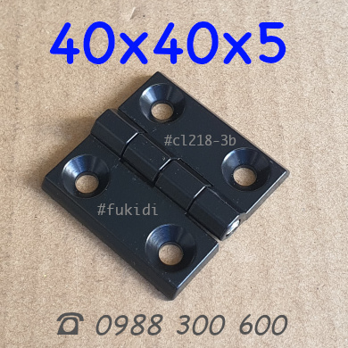 Bản lề hợp kim kẽm màu đen KT: 40x40x5mm - CL218-3B