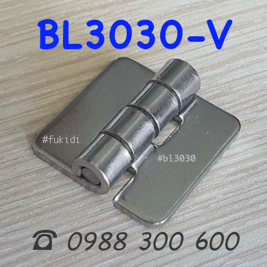 Bản lề tủ điện không vít inox 304 KT 30x30 dày 2mm - BL3030-V