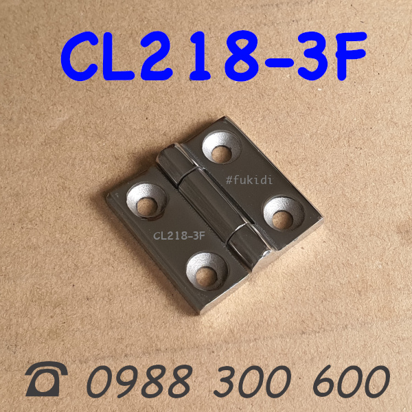 Bản lề tủ điện inox 304 nguyên khối KT 40x40x5mm - CL218-3F