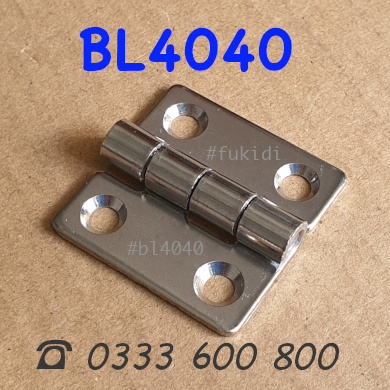 Bản lề lá inox 304, KT 40x40, dày 2mm - BL4040-2