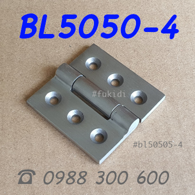 Bản lề inox 304 KT 50x50, dày 4mm, bề mặt xước mờ - BL5050-4