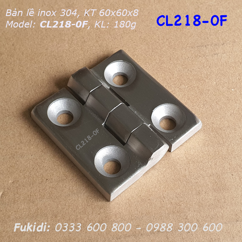 Bản lề đúc inox 304 KT 60x60x8mm - CL218-0F