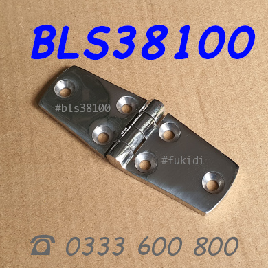 Bản lề tủ điện inox 316 KT 38x102, dày 4.5mm - BLS38100