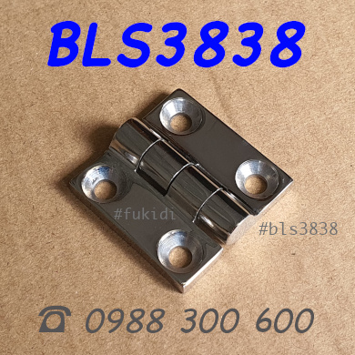 Bản lề inox 316 KT: 38x38, dày 4.5mm - BLS3838