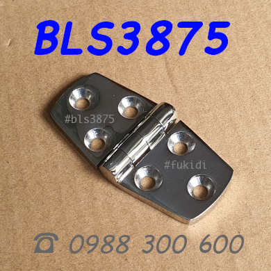 Bản lề inox 316 KT 38x76, dày 4.5mm - BLS3875