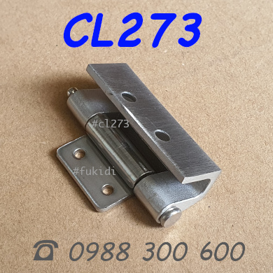 Bản lề inox 304 khối, KT 18x48, dạng ẩn giấu - CL273