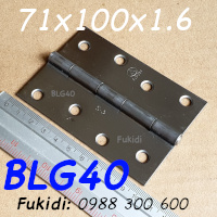 Bản lề lá inox 304 KT 71x100, dày 1.6mm - BLG40