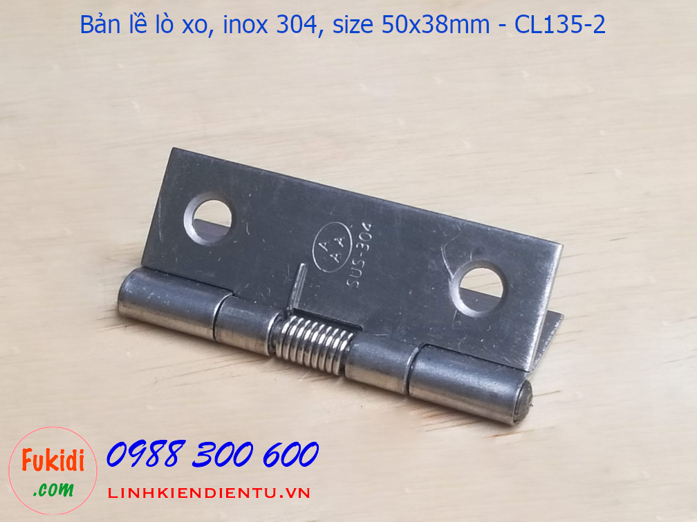 Bản lề lò xo inox 304 size 50x38mm CL135-2