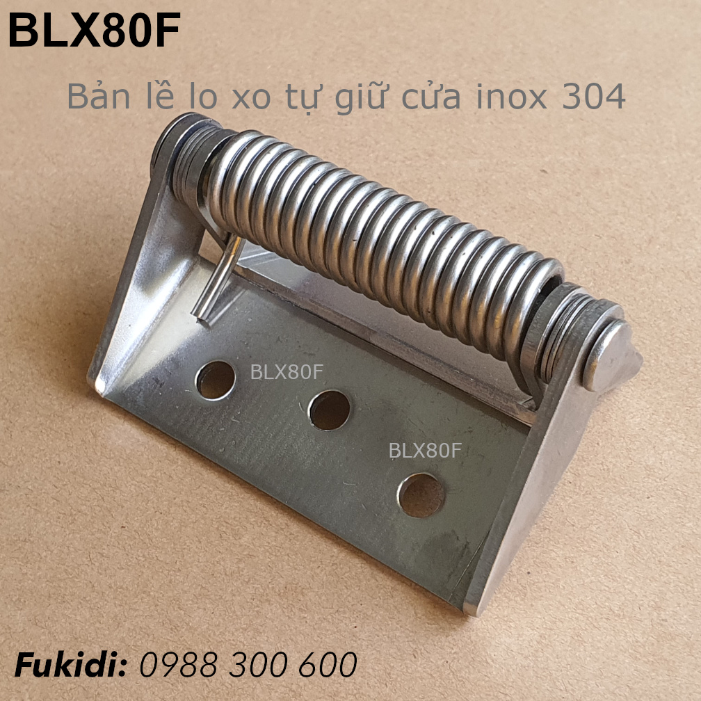 Bản lề lò xo inox 304 KT 83x83 dày 3mm - BLX80F