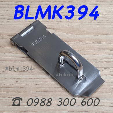 Bản lề móc khóa inox 304, size 86x105, dày 2mm - BLMK394