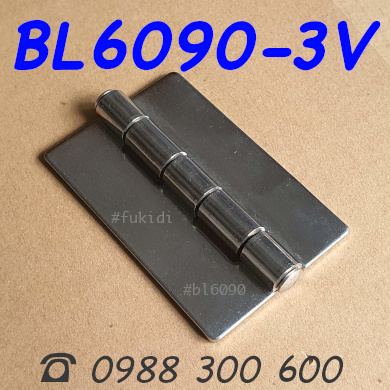 Bản lề SU-304 KT 60x90 dày 3mm, không lỗ vít - BL6090-3V