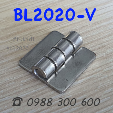 Bản lề tủ điện không vít inox 304 KT 20x20 dày 1.5mm - BL2020-V