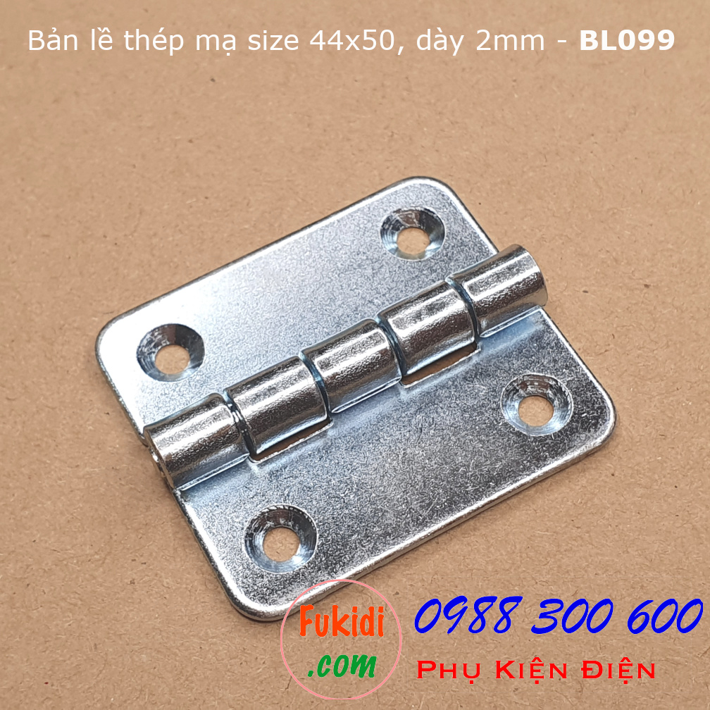 Bản lề thép kích thước 44x50, dày 2mm BL099T