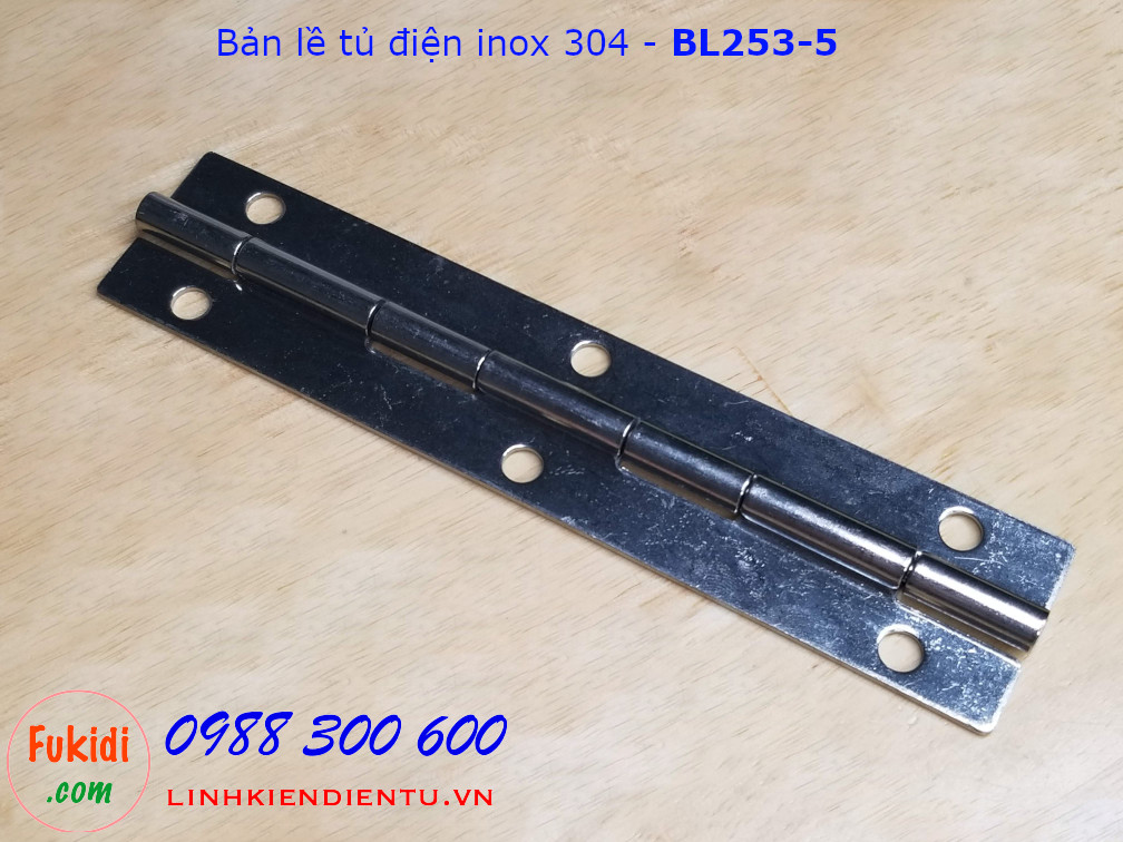 Bản lề tủ điện, bản lề lá SU304 size 32x150mm, dày 1.5mm - BL253-5