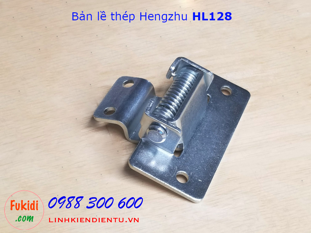 Bản lề tủ điện lò xo Hengzhu HL128, chiều dài 56mm chất liệu thép mạ kẽm