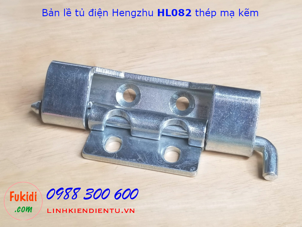 Bản lề tủ điện Hengzhu HL082 chất liệu thép mạ kẽm dài 90mm