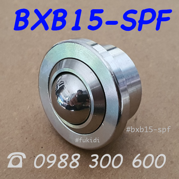Bánh xe bi cầu inox 304, phi 15mm, tải trọng 60kg - BXB15-SPF