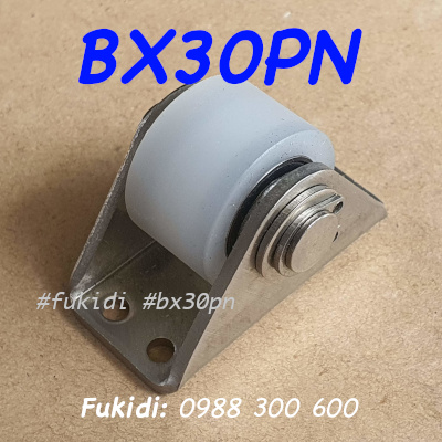 Bánh xe nylon và inox 304 KT 17x30mm, tải trọng 80kg  - BX30PN