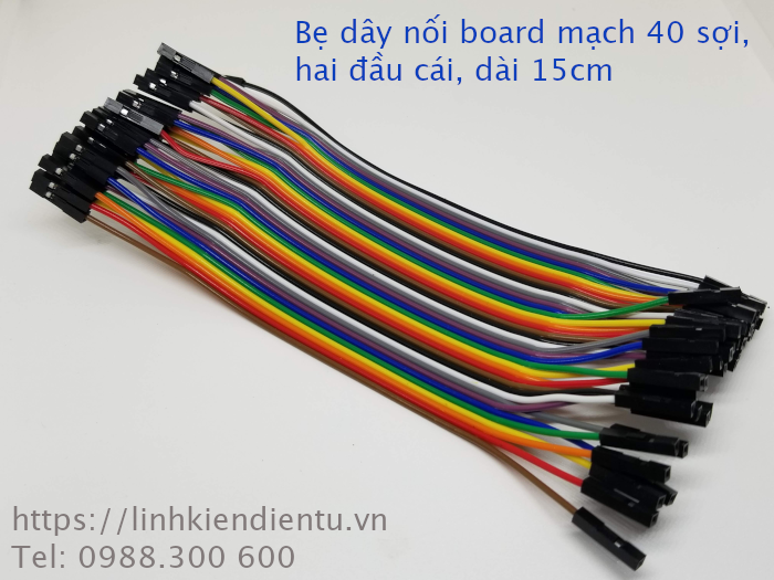 Bẹ dây nối board mạch 40 sợi - hai đầu cái, dài 30cm