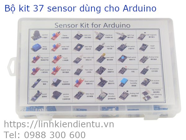 Bộ kit 37 cảm biến dùng học lập trình cho Arduino