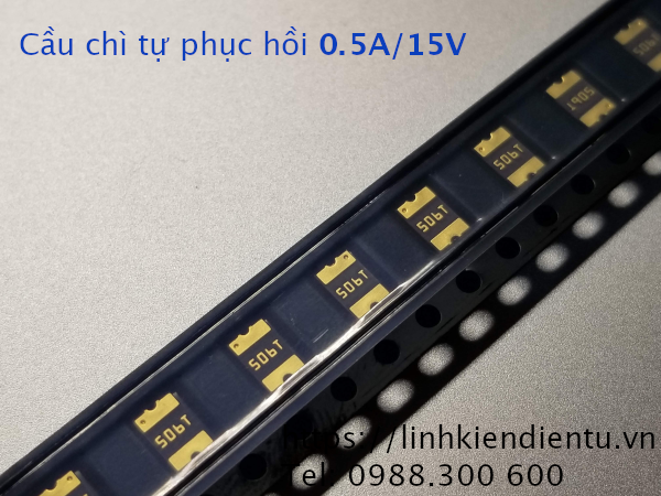Cầu chì tự phục hồi PPTC SMDC050F 0.5A/15V