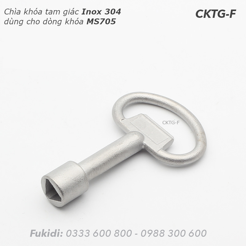 Chìa khóa tam giác inox 304 dùng cho mã MS705 - CKTG-F