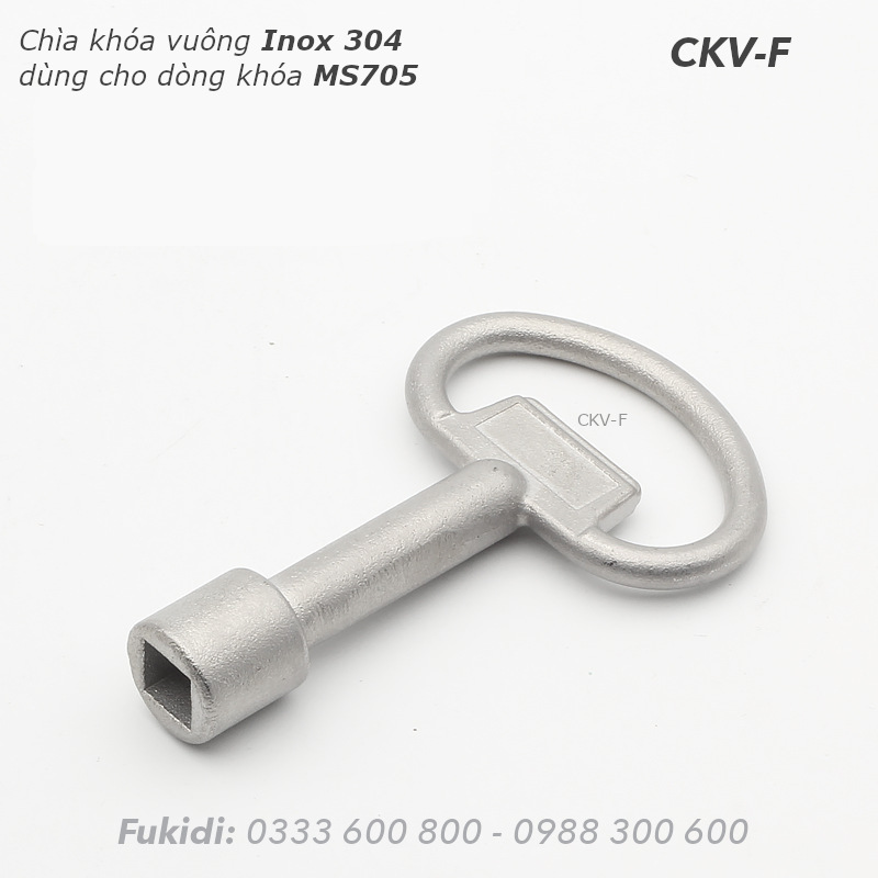 Chìa khóa vuông inox 304 dùng cho mã MS705 - CKV-F