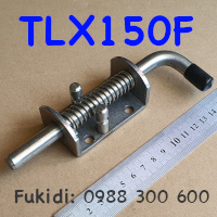 Chốt cửa lò xo tự giữ, inox 304, M12 dài 153mm - TLX150F