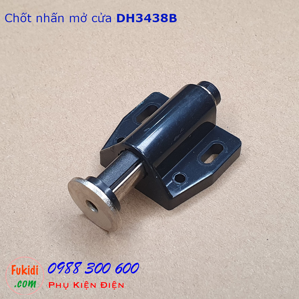 Chốt nhấn mở cửa nam châm size 34x38mm màu đen - DH3438B
