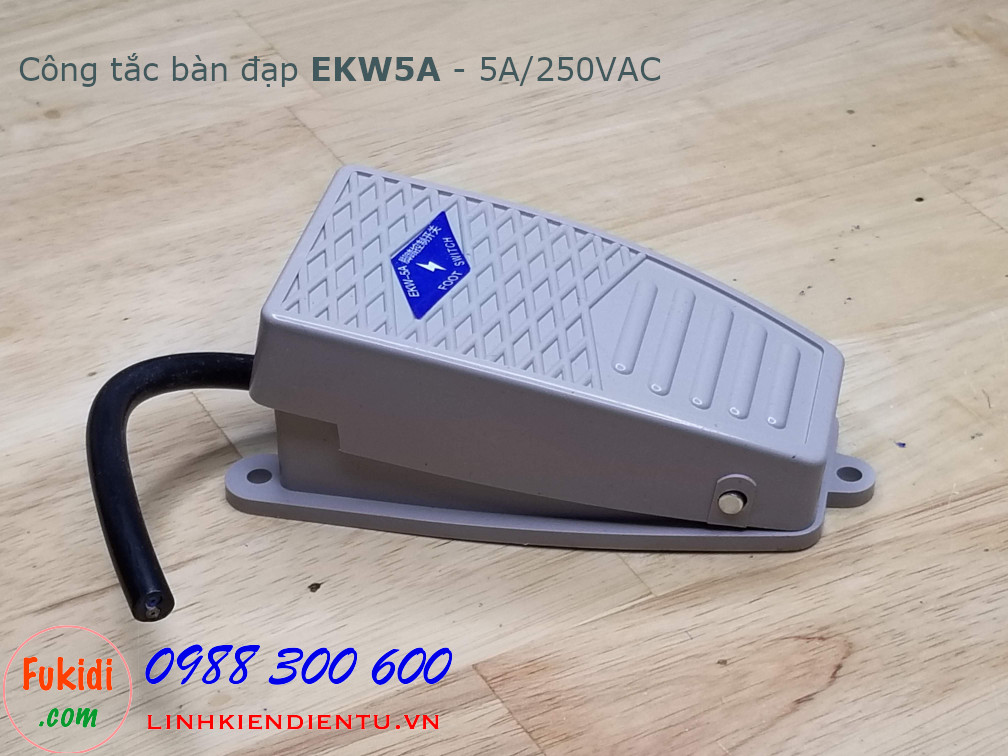 Công tắc bàn đạp EKW5A - vỏ nhựa, công suất 5A/250VAC