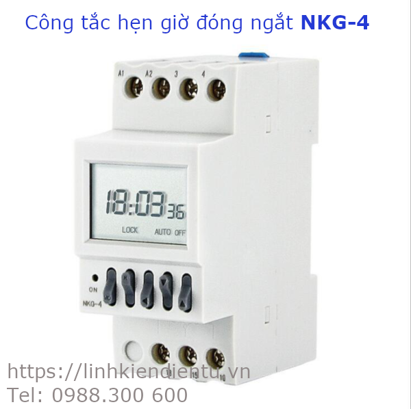 Công tắc hẹn giờ đóng/ngắt điện, hẹn giờ báo chuông KNG-4