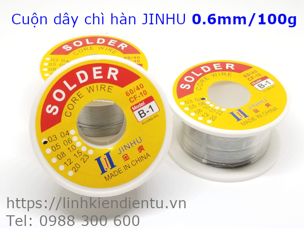 Cuộn dây chì hàn JINHU 0.6mm/100g