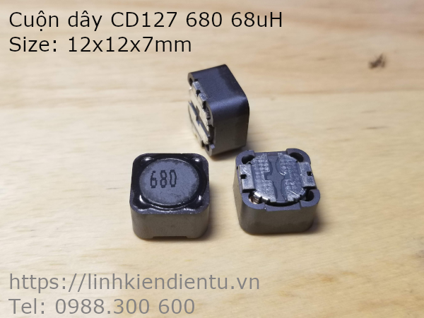 Cuộn cảm CD127 680 68uH 12x12x7mm