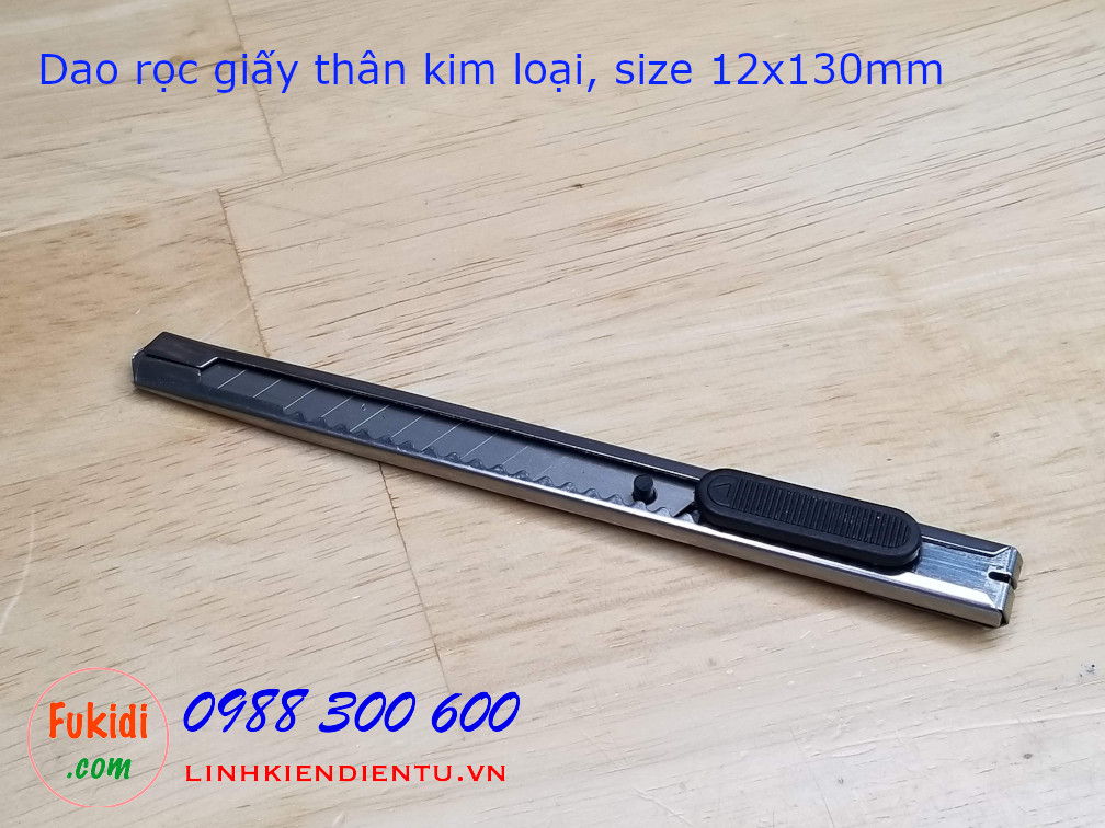 Dao rọc giấy loại nhỏ thân inox kích thước 12x130mm model RG12
