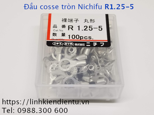 Đầu cosse tròn Nichifu R1.25-5