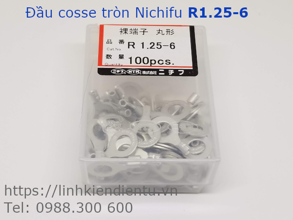 Đầu cosse tròn Nichifu R 1.25-6