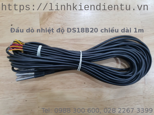 Đầu dò nhiệt độ DS18B20 dài 1m